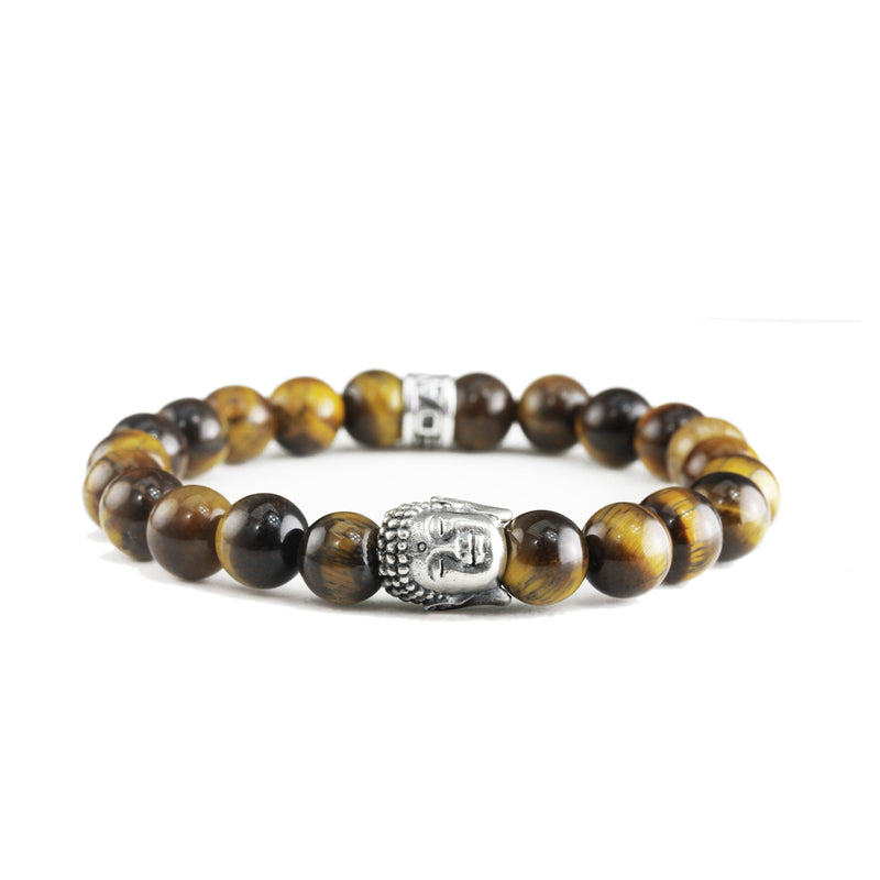 Bracelet Bouddha Oeil de Tigre Jaune