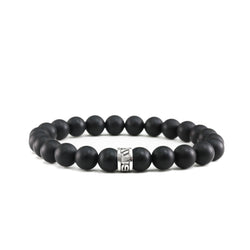 Bracelet Classic Onyx Mate et argent