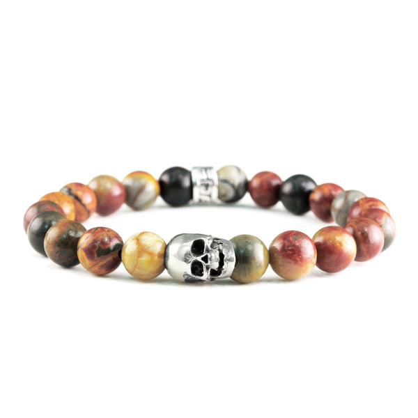 Bracelet Skull Picasso Jasper