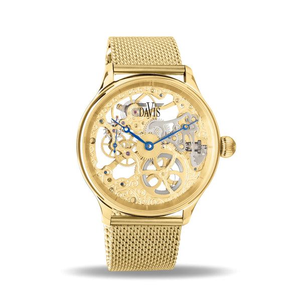 Montre Squelette - Skeleton Doré