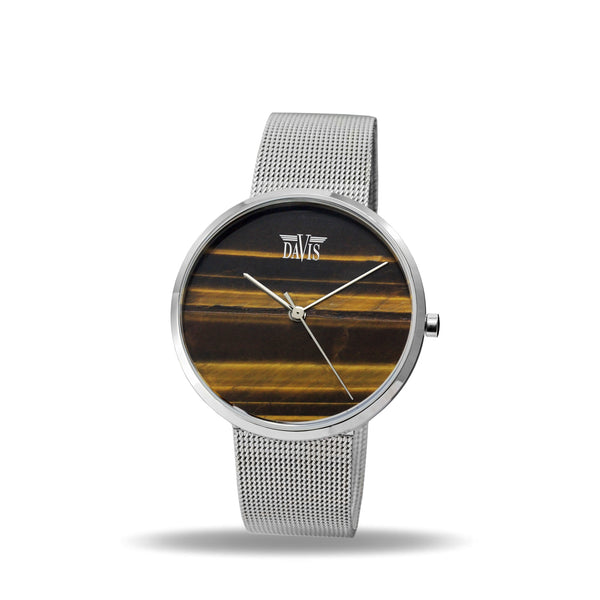 Montre Pierre naturelle Oeil de Tigre Jaune 2331