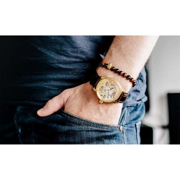Montre Squelette - Skeleton Doré