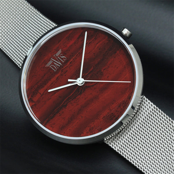 Montre Pierre naturelle Jasper Rouge 2332